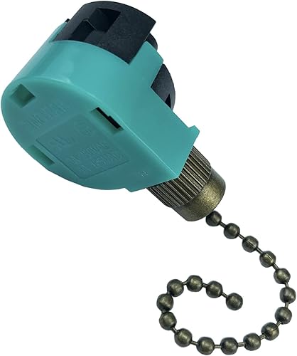 Miniatura 5 de Paquete de 3 interruptores de ventilador de techo de 3 velocidades 4 cables Zing Ear ZE-268S6 interruptor de cadena compatible con interruptor de