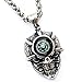 Pendentif Boussole Tête De Mort en Acier Titane Européen Et Américain Collier De Mode Rétro À La Mode Fitness Boussole en Acier Inoxydable Pendentif Mobile Bijoux