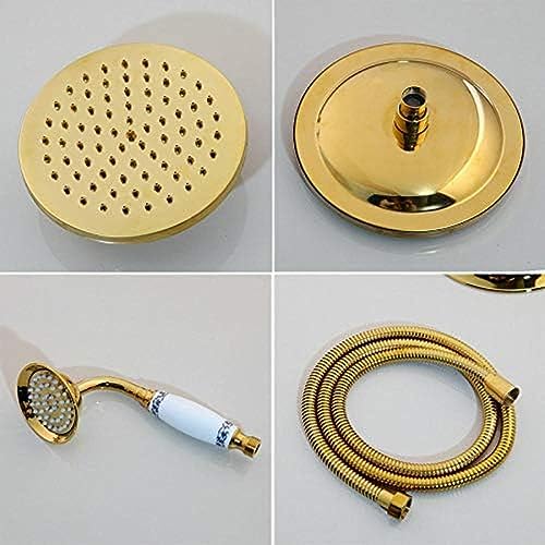 Mélangeur de douche plaqué or pour rénover une salle de bains rétro