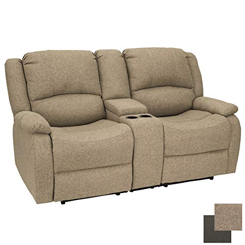 RecPro Charles Collection | 67" Double Recliner RV Sofa | RV Zero Wall