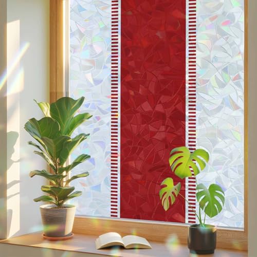 Vinilo Decorativo Rojo para Ventanas 17.7''x39.3'' miniatura 1
