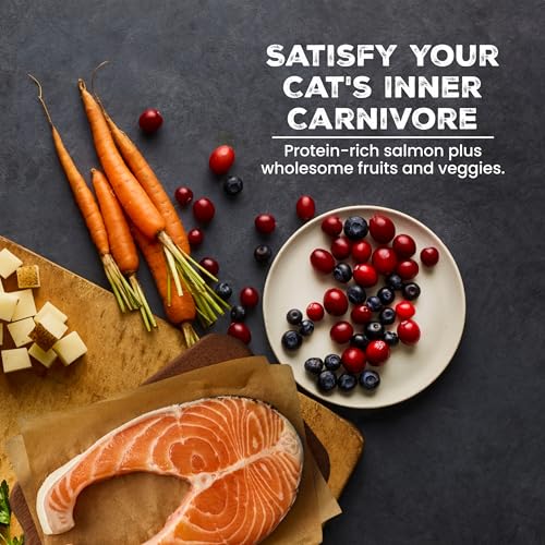 Image of Blue Buffalo Wilderness with Salmon Natural High-Protein Grain-Free Dry Food for Adult Cats, Real Salmon First, Antioxidant-Rich LifeSource Bits Support Immunity, Promotes Strong Muscles, 5 lbs.