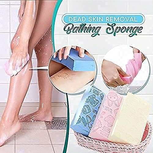 EPISKEY® Ultra Soft Exfoliating Sponge | Asian Bath Sponge For Shower | Japanese Spa Cellulite Massager | Dead Skin Remover For Body | Face Scrubber for Women and Men (Pack Of 1) (SPONG) 2
