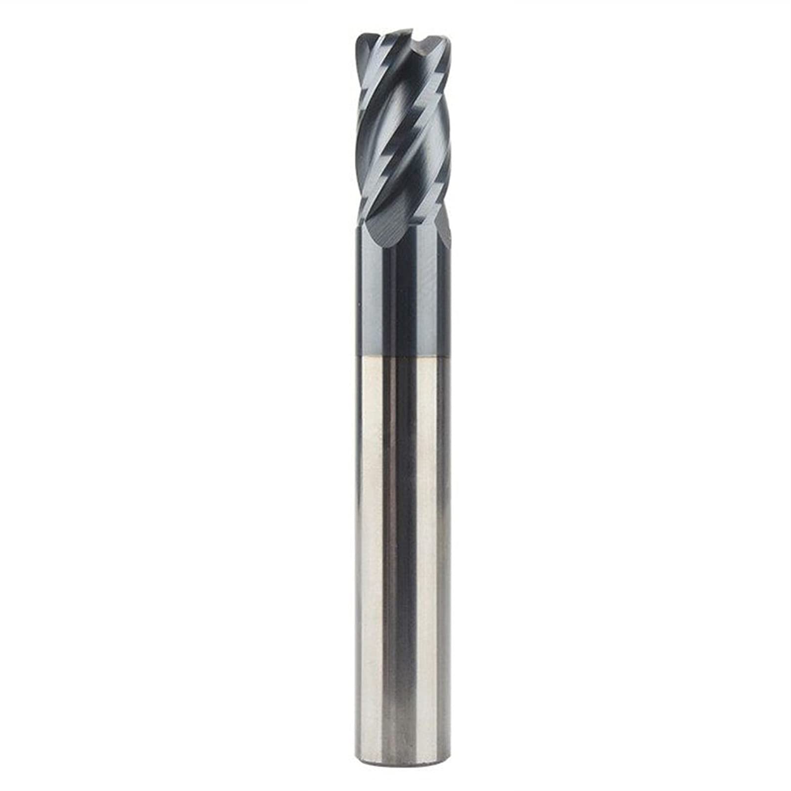 HRC50 Schaftfräser, Wolframcarbid, CNC-Fräser, 4 Rillen, Schneider, Deg R0,2 R0,5 R1, Metallfräser, YIJIAN (Schneiden-Durchmesser: 8R0,5X8DX60L 4F, Maße: 5 Stück)