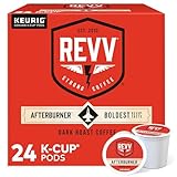 REVV Afterburner, Single-Serve Keurig K-Cup Pods, Dark Roast Coffee Pods, 96 Count