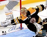 Tuukka Rask Boston Bruins Signed Autographed Incredible Diving Save 8x10