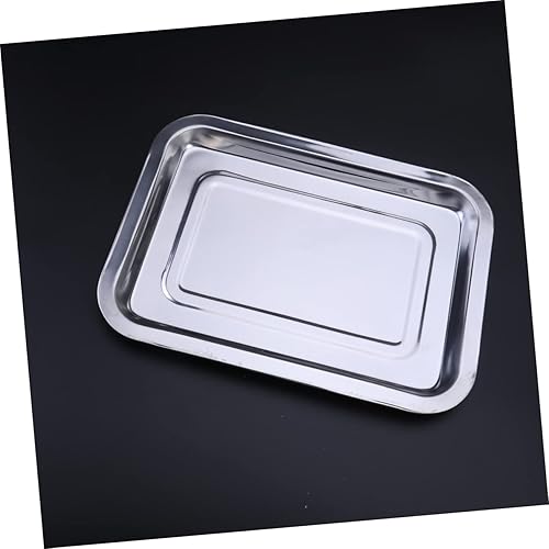 Miniatura 5 de KJHBV bandeja para lavar platos de acero inoxidable barbacoa parrilla bandeja rectangular plato de sushi bandeja rectangular bandeja de servir de