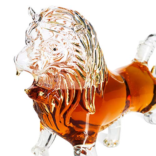 The Wine Savant Lion Animal Whiskey And Wine Decanter The Wine Savant thumb #1