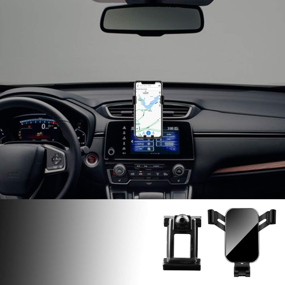 KUNGKIC Auto Universal Car Phone Holder Compatible with Honda CR-V CRV 2017 2018 2019 2020, Air Vent Phone Mount Adjustable, Car Phone Cradle Fit for 4-6.2 Inches Smartphone iPhone Samsung (Black-A)