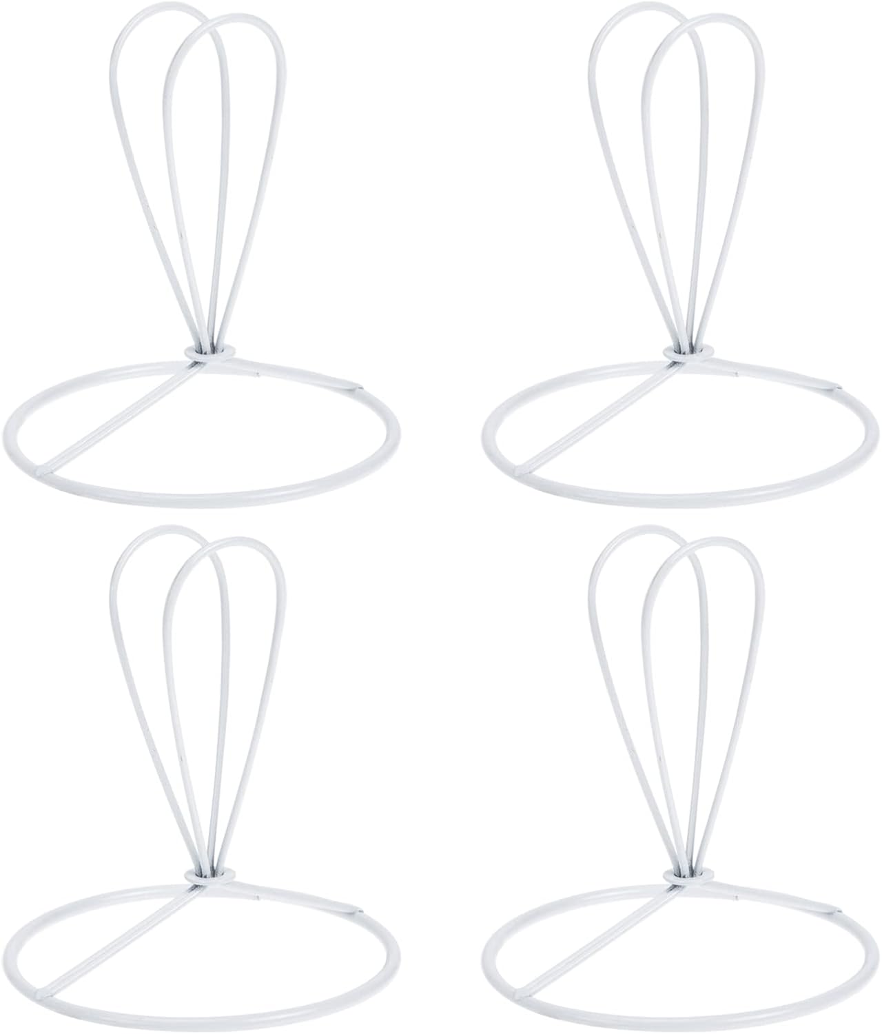 Mobestech 4 Pcs Lamp Shade Rings Wire Lampshade Frames Lamp Shade