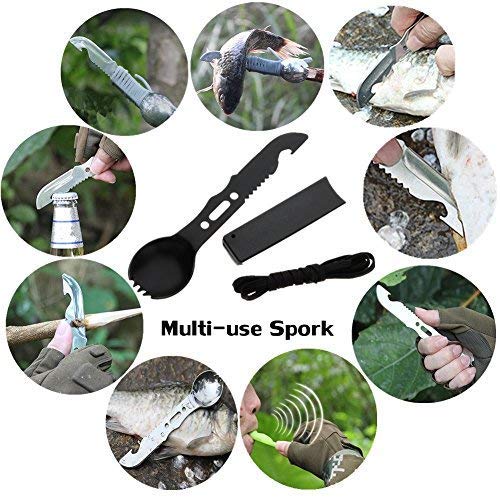 Fishing Gifts Christmas Birthday Gifts for Men Him Dad Boyfriend, Survival Gear Kit 11 in 1 Molle Pouch EDC Survival Bag, Multitool for Camping, Hiking,Trekking Wild Adventure Earthquake - Thumbnail 4