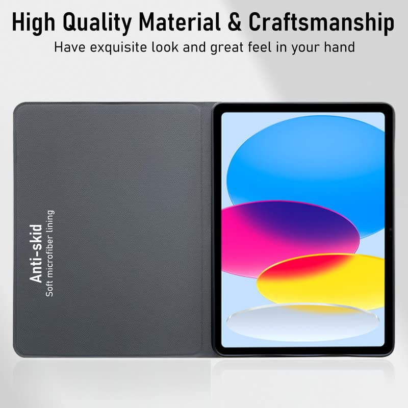 Image of Robustrion Cover for iPad 11th Generation (A16) / 10th Generation Cover Case (2025 /2022), Deer Pattern Flip Case Cover for iPad 11th Gen 11 inch / 10th 10.9 inch [Auto Sleep Wake] - Black