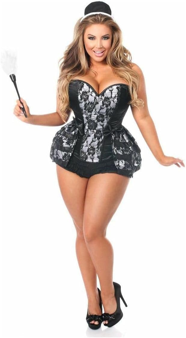 Daisy corsets womens Lavish 5 Pc French Maid Corset Costume