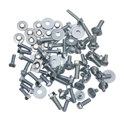 Image of Motorcycle 70pcs Fairing Bolts Kit Bodywork Screws Nut Fork Guard Shoulder Seat Rear Fender Nut Varied Flange Bolt for CR CRF CRX MR MT Moder CR125 CR250 CRF125F CRF250R CRF450R CRF230F