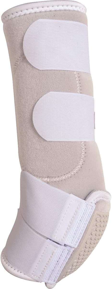 Classic Equine Flexion by Legacy2 Tall-Hind Support Boots, White, Medium