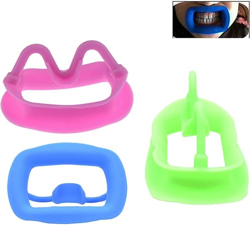 Miniatura 8 de Angzhili 3 piezas de abreboca de silicona, retractor dental de mejillas para blanquear los dientes, retractor de labios intraoral reutilizable