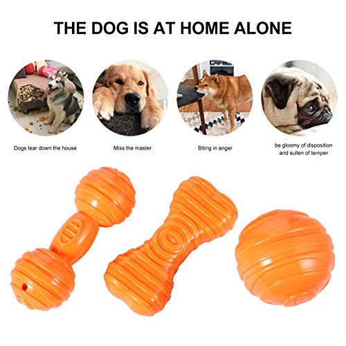 POPETPOP 3 PeÃ§as de Brinquedo para Mastigar Osso de Cachorro Pet Brinquedos de Mordida Estridente F