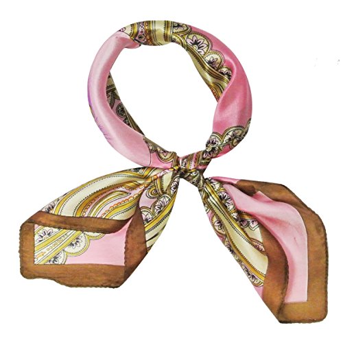 Wrapables 100% Silk Neckerchief Square Scarf2