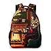 USGYY Rucksack Männer und Damen Katzenstuhl Decke Getränk, Laptop Rucksäcke, Kinderrucksack Schulrucksack Daypack für Jungen Mädchen