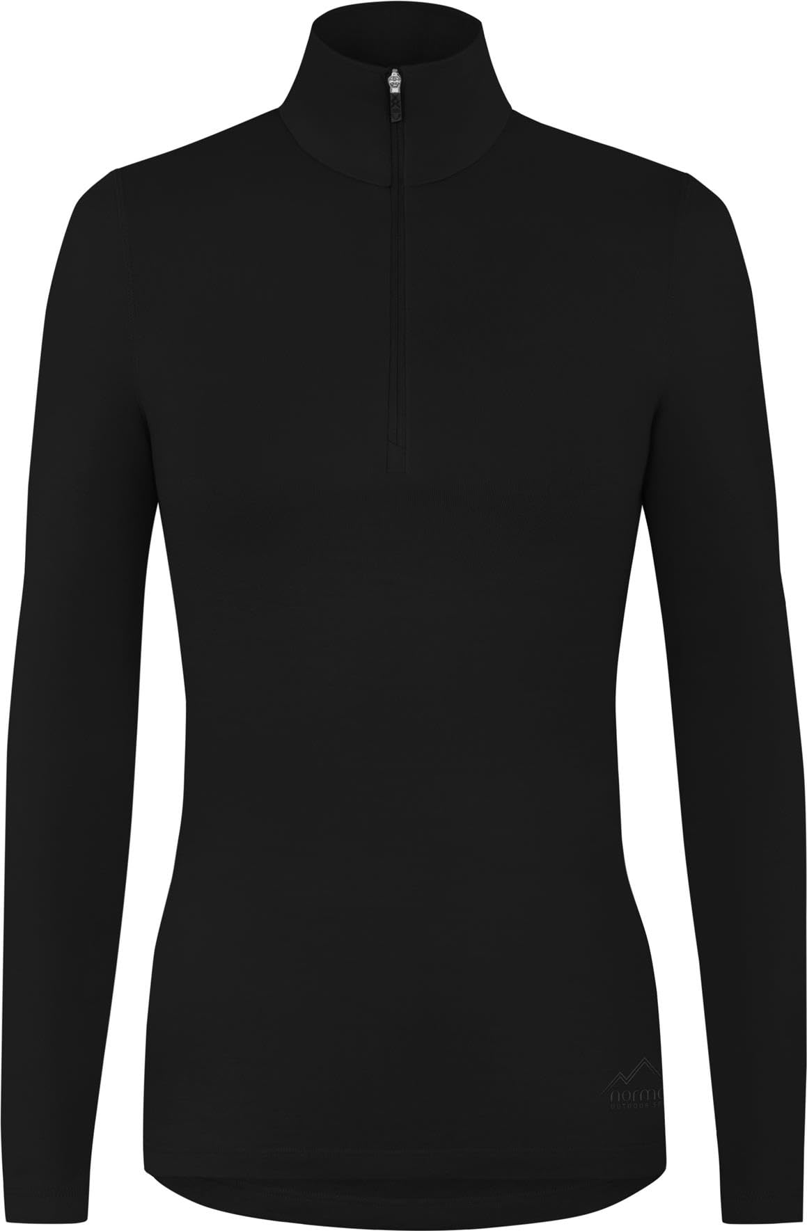 normani Damen Merino Set Unterwäsche-Set Garnitur Damen Thermo Pullover mit Reißverschluss und Unterhose - 100% Merinowolle Thermounterwäsche Ski-Funktionsunterwäsche