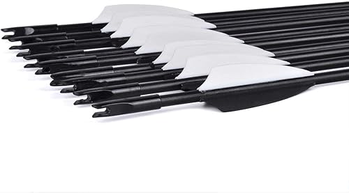 Vista 9 de LWANO Flechas de entrenamiento de 31 pulgadas, para práctica de tiro con arco, para niños, jóvenes o principiantes con eje duradero en arco recurvo