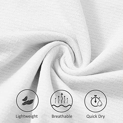 Baleaf Women's Sleeveless Golf Shirts Quick Dry V-Neck Lightweight Tennis Tank Tops Polo White M #TOP2