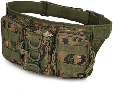 haoYK Bum Waist Bag Tactical Waterproof Pack Bag Hip Belt Pouch Bumbag for Outdoors Running Walking Trekking Cycling Climbing