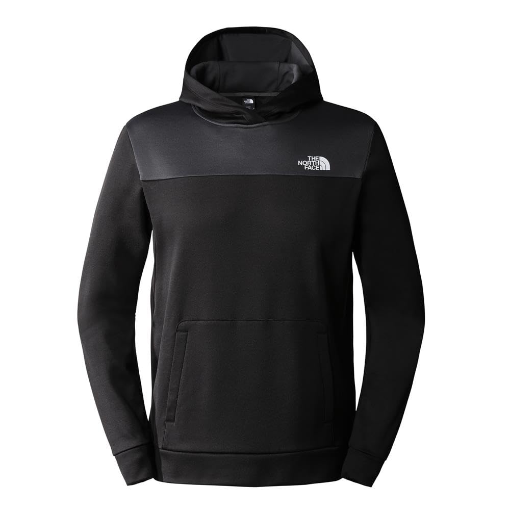 The North Face Reaxion Fleece P/O Men's Hooded Sweatshirt, Tnf Black/Asphalt Grey, XS