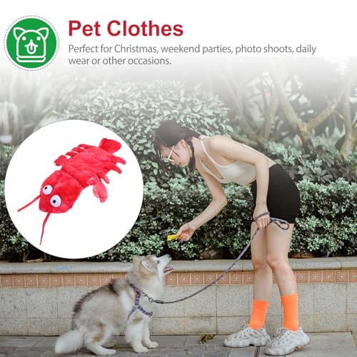 Disfraz de langosta para perros XS rojo miniatura 6