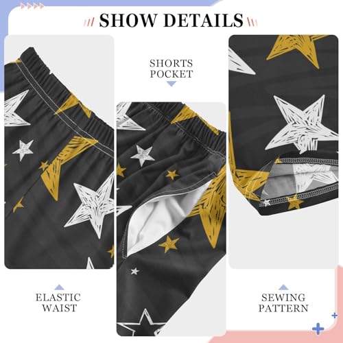 ZZKKO Colorful Stars Lines Shapes Boys Pants for Kids Jogger Pants with Pockets S-XL4