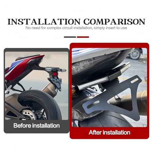 Support de plaque moto résistant aux vibrations pour Honda CBR1000RR