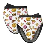 2 manoplas de horno de silicona, bonitos guantes de horno con salsa de tomate y patatas fritas, resistentes al calor, guantes de cocina para cocinar y hornear, bonitos guantes de horno