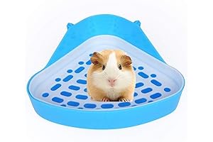 Compact Corner Litter Pan for Small Pets