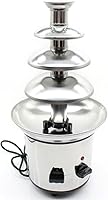 Vista 1 de Máquina de fuente de fondue de chocolate de acero inoxidable de 4 niveles para fusión de chocolate, capacidad de 2 libras para hogar