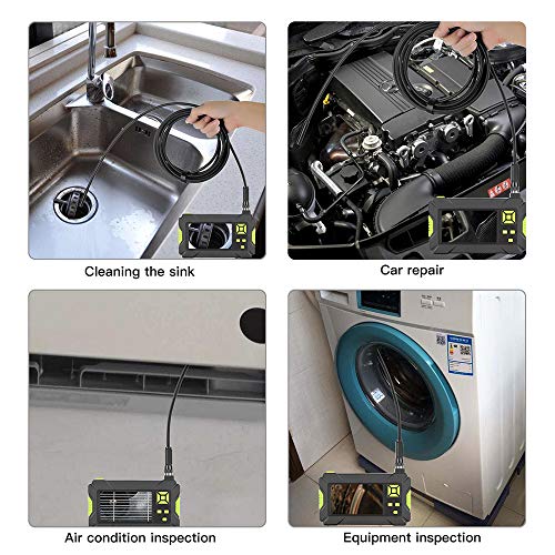 Loijon P30 Endoscópios de mão verdes industriais 4.3 polegadas de alta definição 1080p endoscópio da