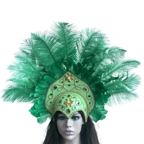 Bandeau ethnique à plumes confortable qui ne glisse pas pour danser au bal masqué ou en festival