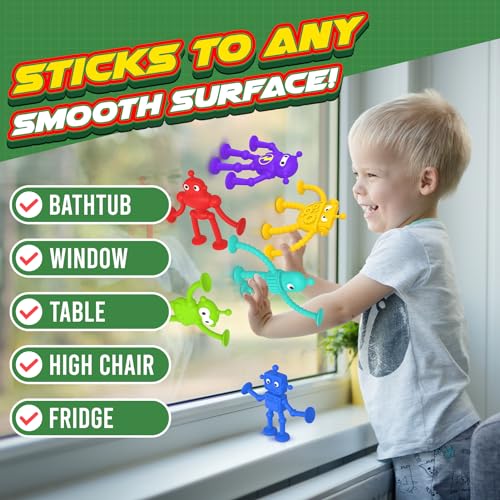 Richtim 2404JY13 Baby Bath Toys Suction Toy: No Hole Suction Bath Toys For Toddlers, Robot Suction Fidget Toys Suction Cup Toys thumb #4
