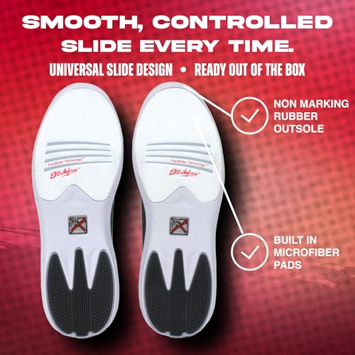 Image of KR Strikeforce Arrow Fast Twist Right Hand Men's Bowling Shoes with #8 Slide Pad on Both Shoes for Right or Left Handed Bowlers