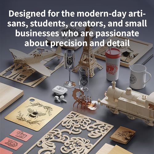 Aufero Laser 1 Laser Engraver, 5W Diode Short Focus Laser Engraver, Laser Engraving Machine for Wood/Leather, 7.1x7.inch Engraving Area, Beginner-friendly Laser Engraver Machine