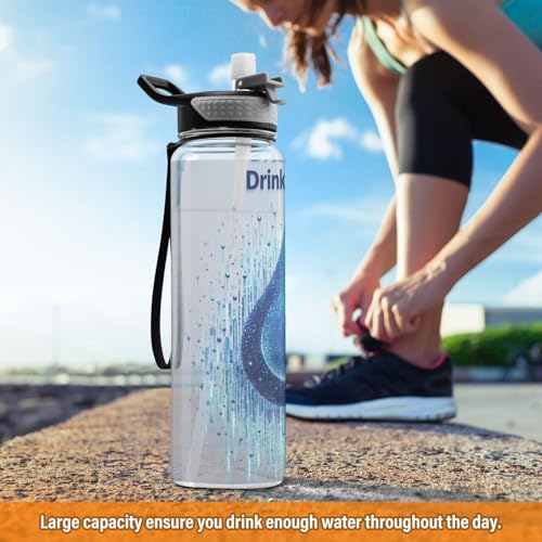 Bouteille d'eau pliable Tritan 887ml Dream Big Drink - 7