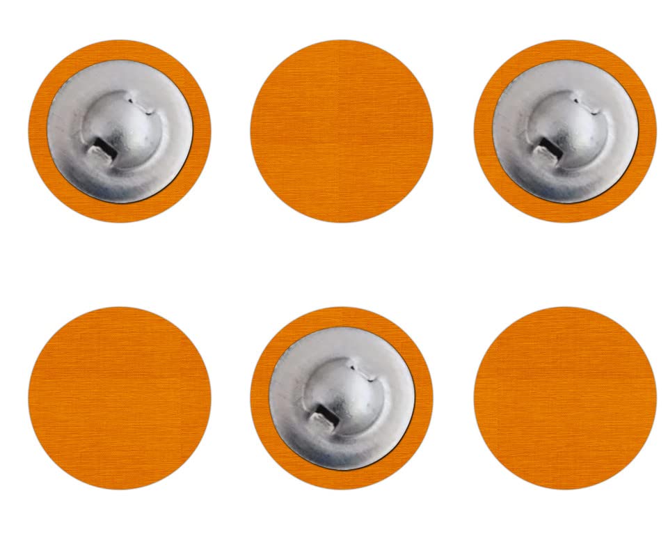 The India's Store Craft Supply Button Kesaria 2 Medium + 6 Small Buttons Velvet Covered Tuxedo Colored Buttons Scrapbooking Craft Fabric Buttons, Sewing, DIY Projects, Knitting