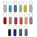 Portable Glittering Pills Organized Small Travel Holder with Keyring for Camping Adventures