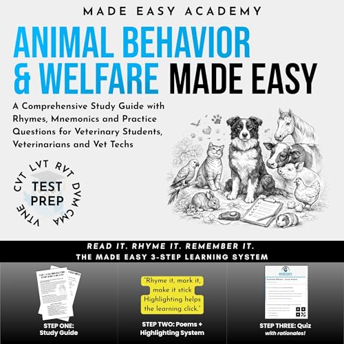 Animal Behavior and Welfare Made Easy Audiolibro Por Made Easy Academy arte de portada