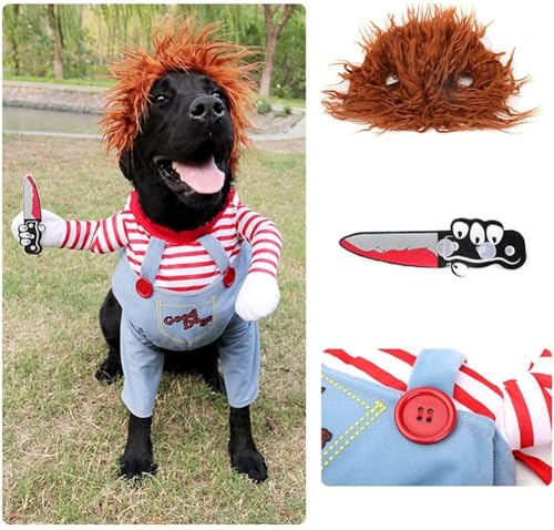 NACOCO Hundekostüm, Halloween- und Katzen-Cosplay, Partyanzug, lustig für kleine bis große Hunde (Größe XL)