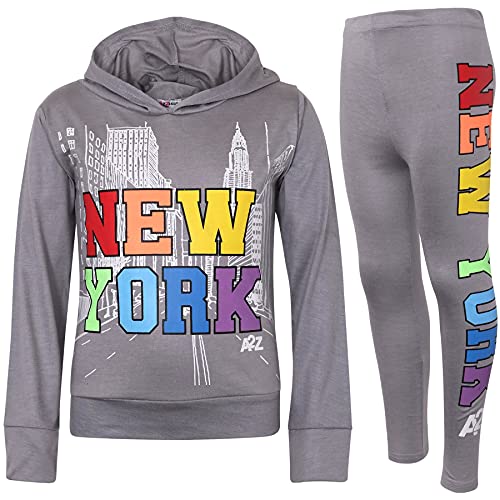 Vêtement fille ensemble crop top capuche legging mode 2-13 ans