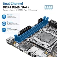 CWWK Mini ITX NAS Mainboard C612 LGA2011-v3 Dual 10GbE mit 2X M.2 Adapter – Ansicht 3