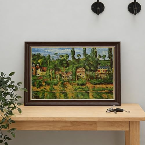 Impression toile Château de Médan Cézanne cadre premium
