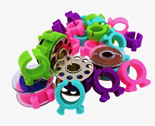 16 Piece Bobbin Holder Set for Sewing Machines - Bobbin