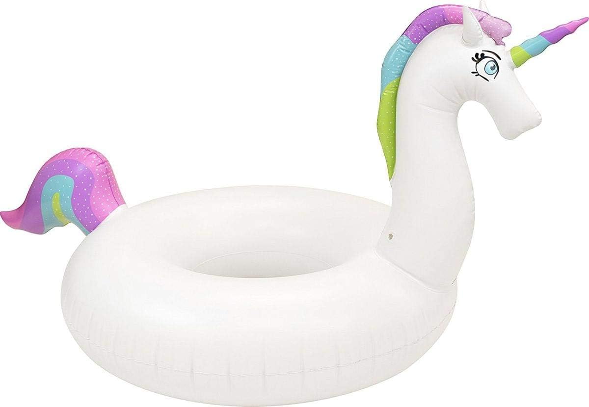 Coconut Float Inflatable Unicorn Pool Float Tubes for Floating - Fun Beach Floaties, Pool Toys, Summer Party Decorations for Kids 75 inch