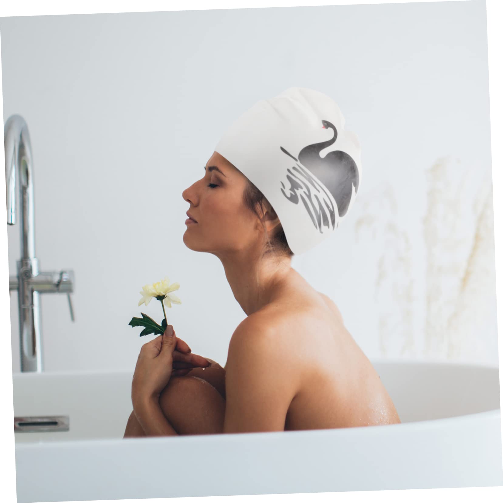 Cabilock 4piezas Gorro De Natación De para Cabello Gorro Elástico Unisex para Verano Diseño Antideslizante y Cómodo para Natación Piscina